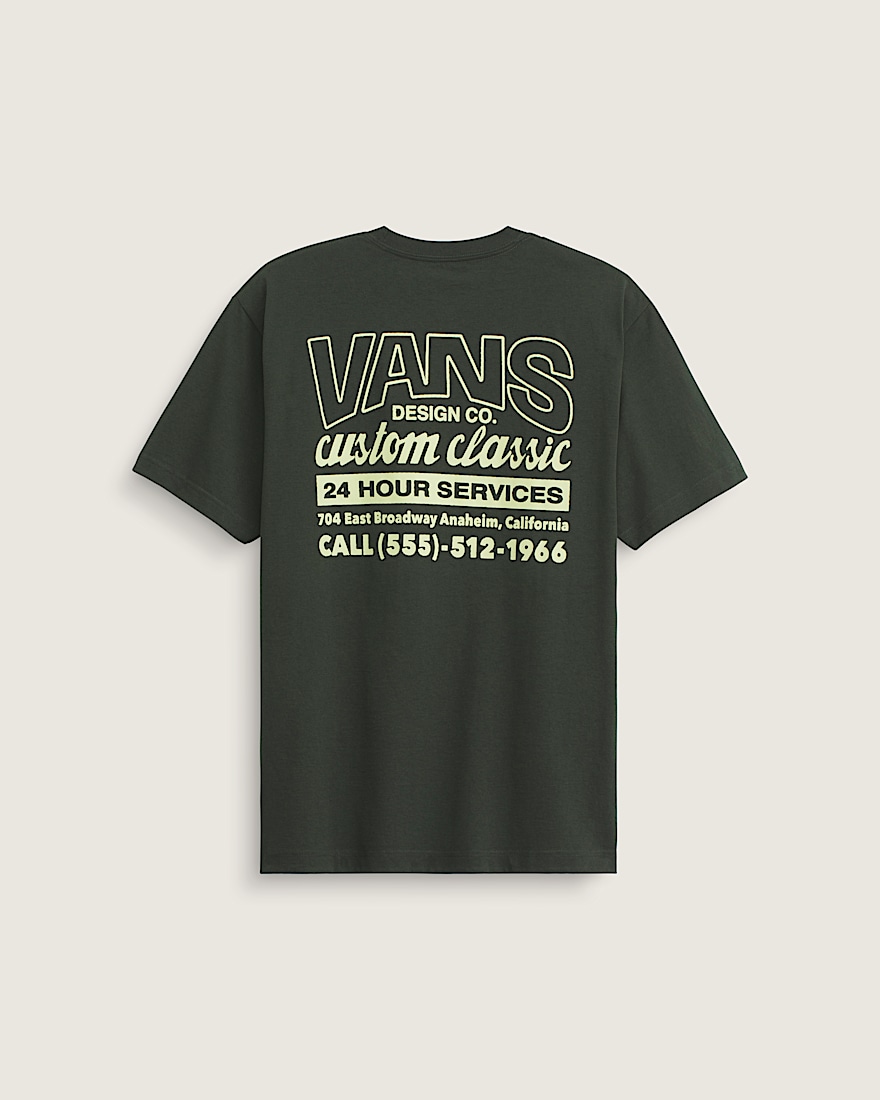 Shop Front TShirt VANS Dried Kelp Green HERO