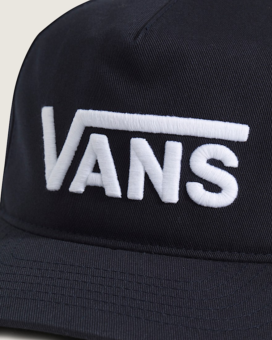 Drop V Logo Snapback Hat VANS Parisian Night Blue ALT1