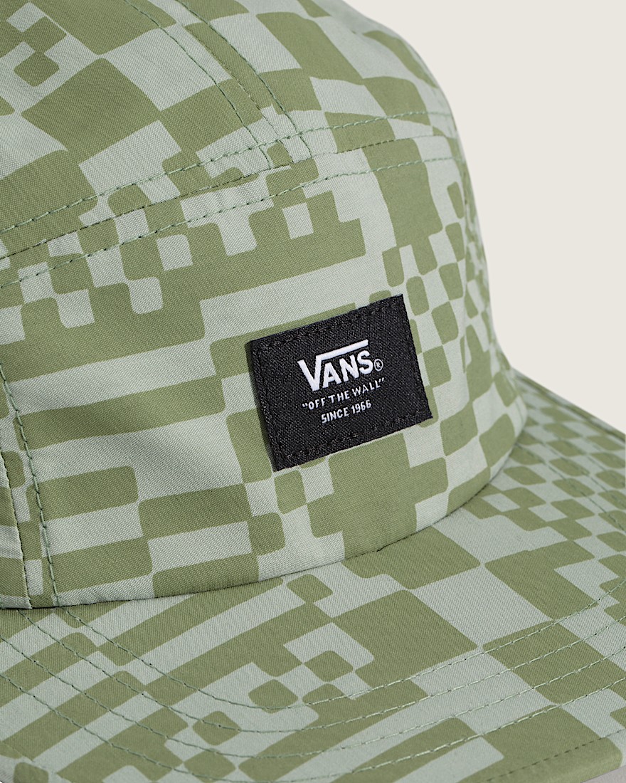 Checkerboard Mash Up Camper Hat VANS Grey Olive Green ALT1