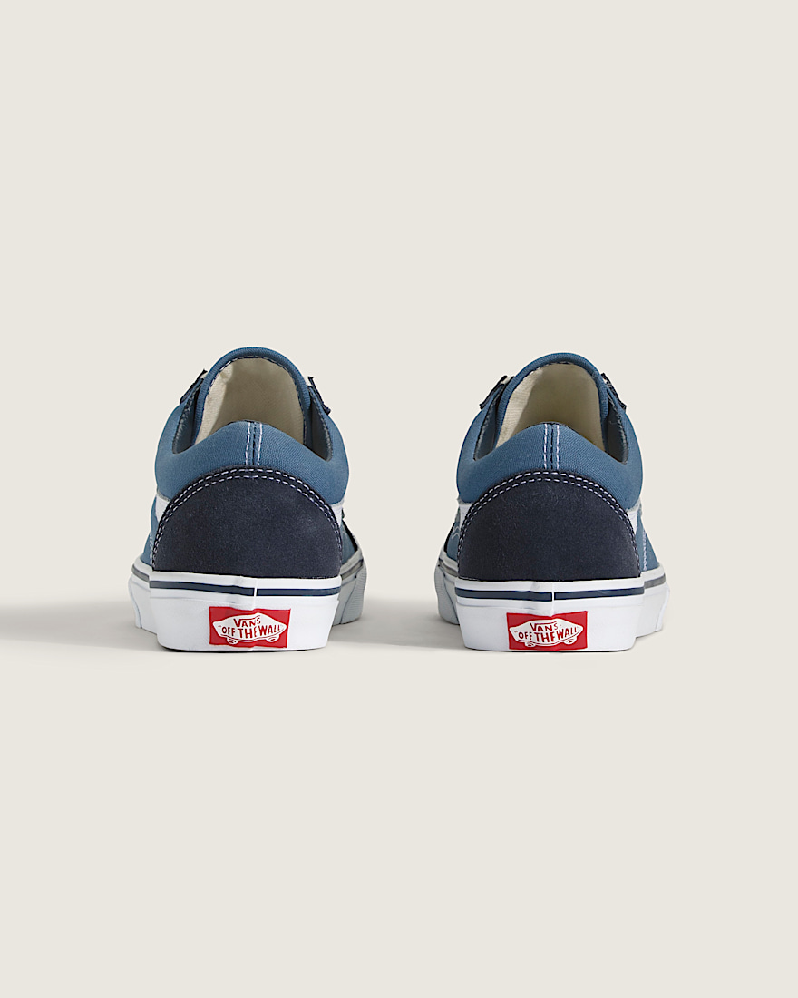 Big Kids Old Skool Shoe VANS Navy Blue ALT3