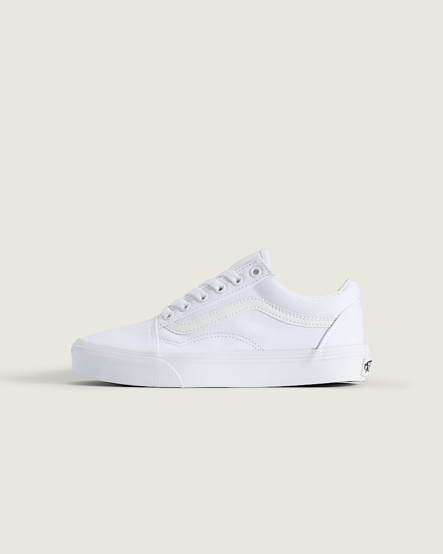 Big Kids Old Skool Shoe VANS True White HERO