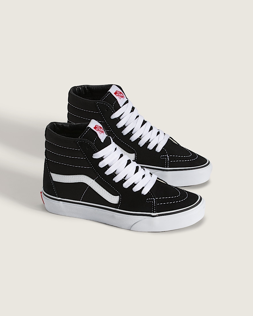 Big Kids Sk8Hi Shoe VANS Black White ALT1
