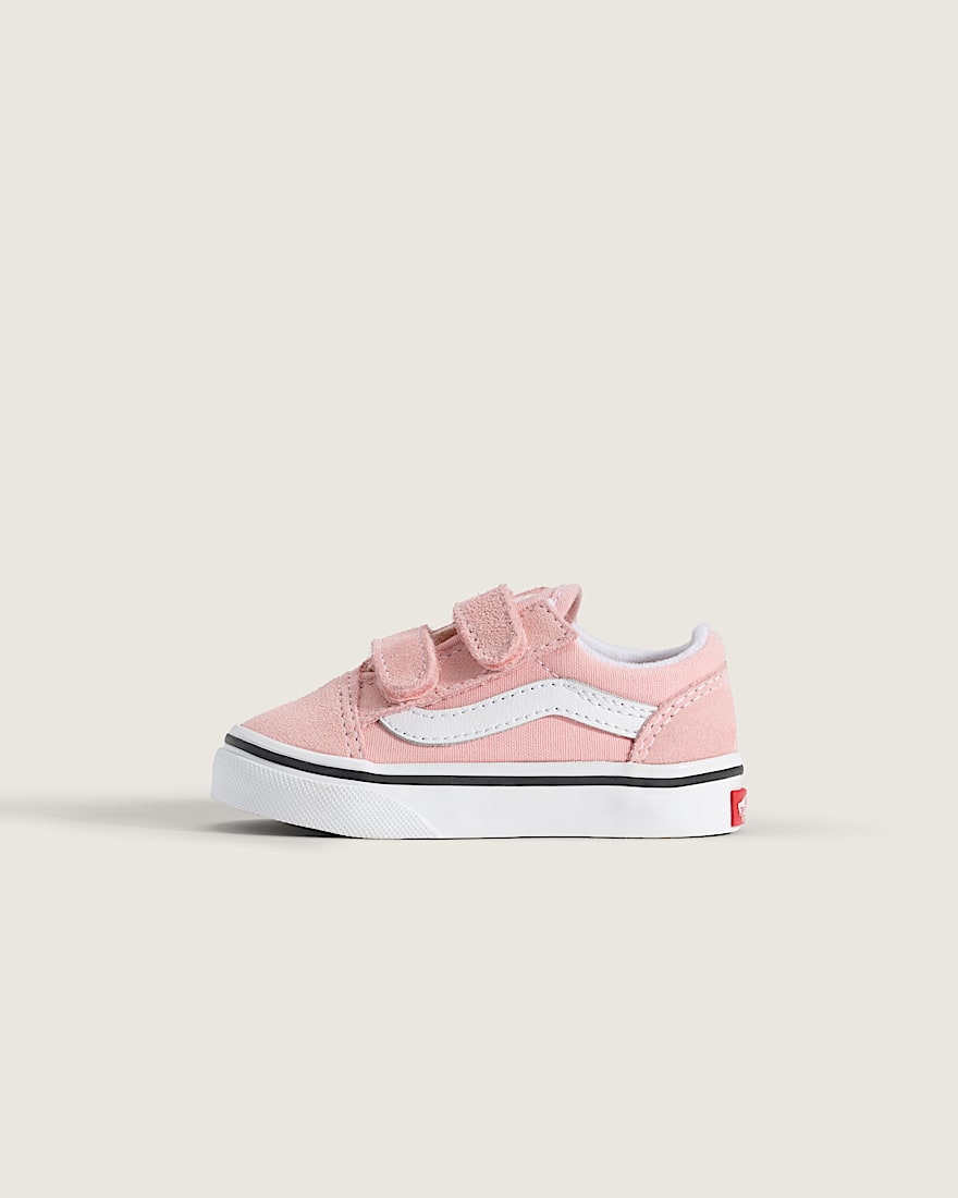 Toddler Old Skool V Shoe VANS Powder Pink  True White HERO