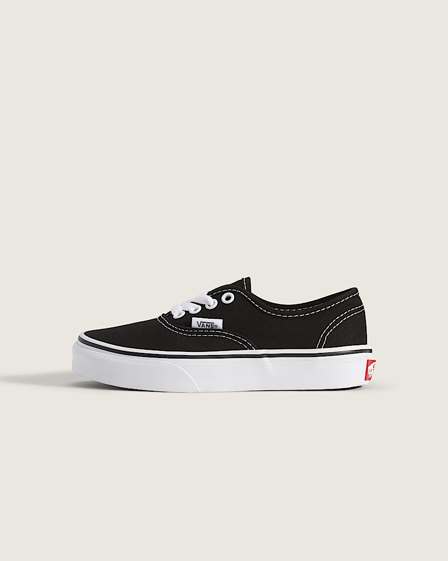 Little Kids Authentic Shoe VANS Black True White HERO