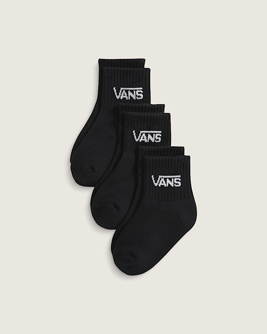 Kids Classic Crew Socks 3Pack VANS Black HERO
