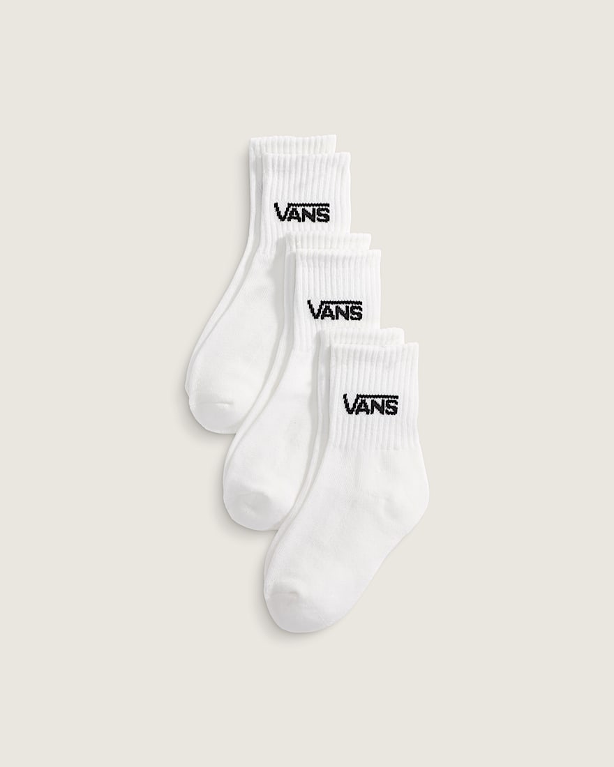 Kids Classic Crew Socks 3Pack VANS White HERO