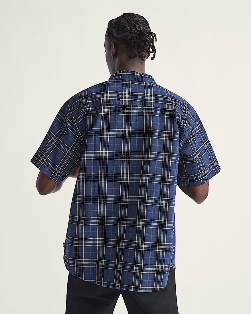 Lawson Plaid Button Up Shirt VANS Parisian Night Blue  Black ALT2