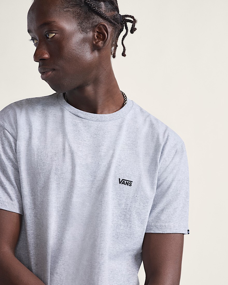 Left Chest Logo TShirt VANS Heather Grey ALT2