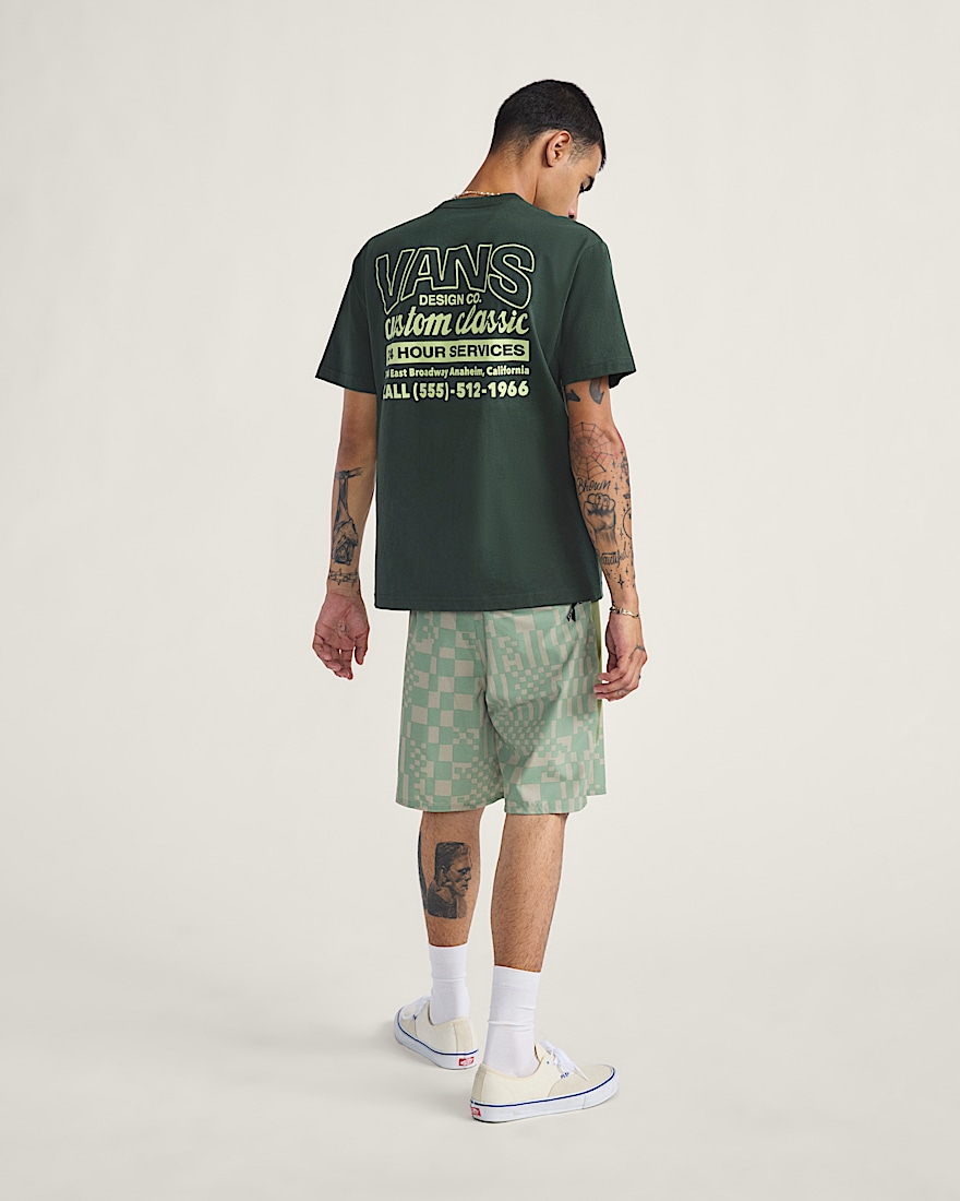 Daily AOP Sideline Boardshorts VANS Grey Olive Green ALT3