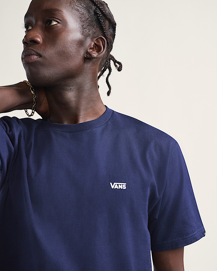 Left Chest Logo TShirt VANS Navy Blue ALT3