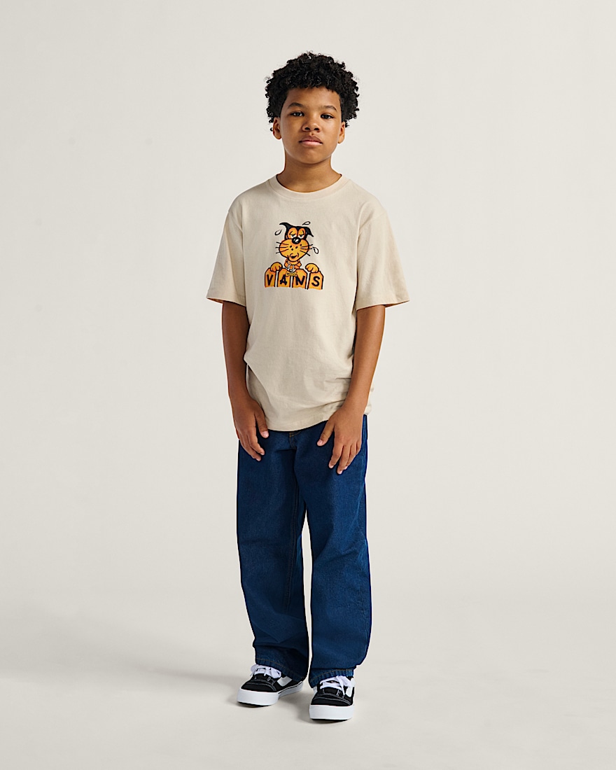 Kids Waffles The Dog TShirt VANS Taupe Mist Beige ALT2