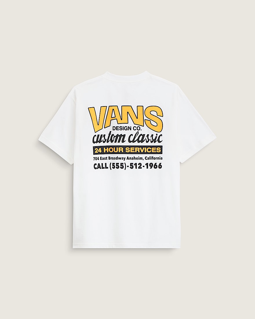 Shop Front TShirt VANS White  Sunny Yellow HERO