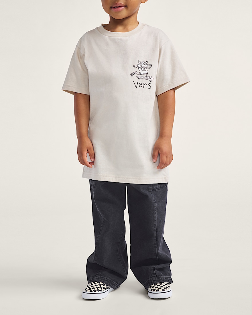Little Kids Naithin Denim Pants VANS Black ALT1
