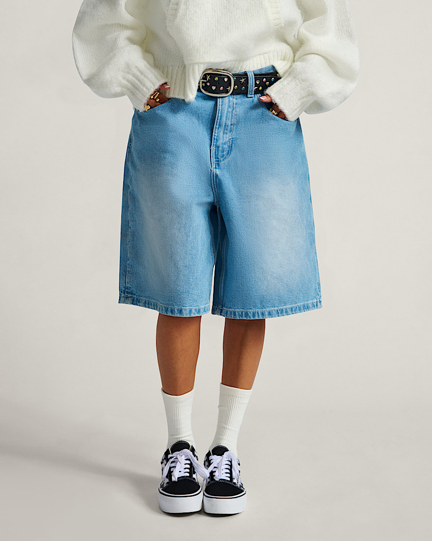 Premium Denim Jorts VANS Light Stonewash Blue ALT5