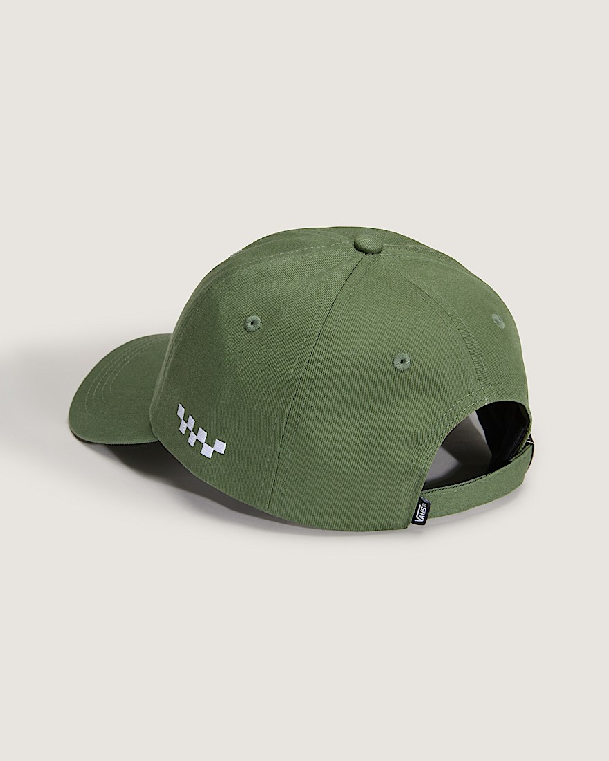 Check Side Snapback Hat VANS Pine Forest Green ALT1