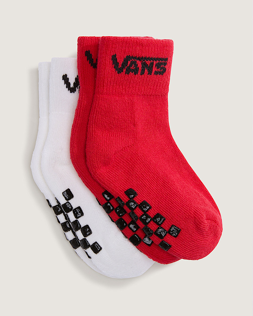 Kids Classic Crew Socks 2Pack VANS Racing Red ALT1