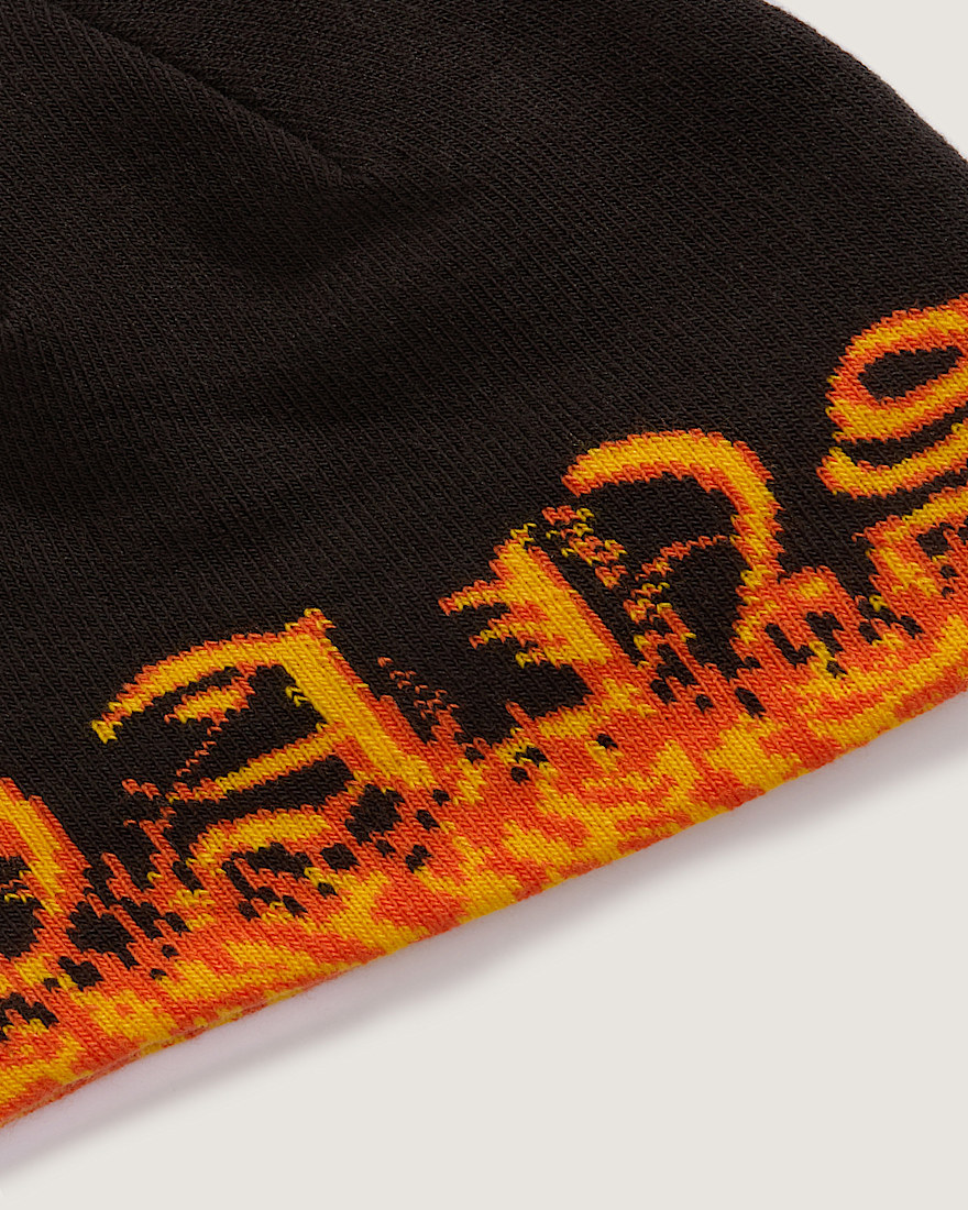 Kids Hovley Beanie VANS Black  Flame Red ALT2