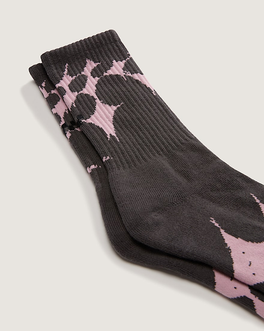 Skate Splatter Web Crew Socks VANS Black ALT2