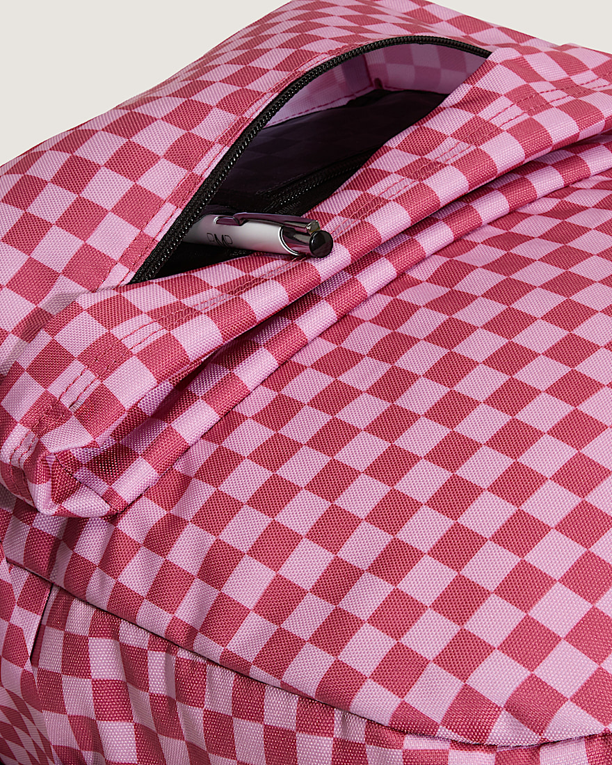Old Skool Checkerboard Backpack VANS Checkerboard Mauvewood Pink ALT5