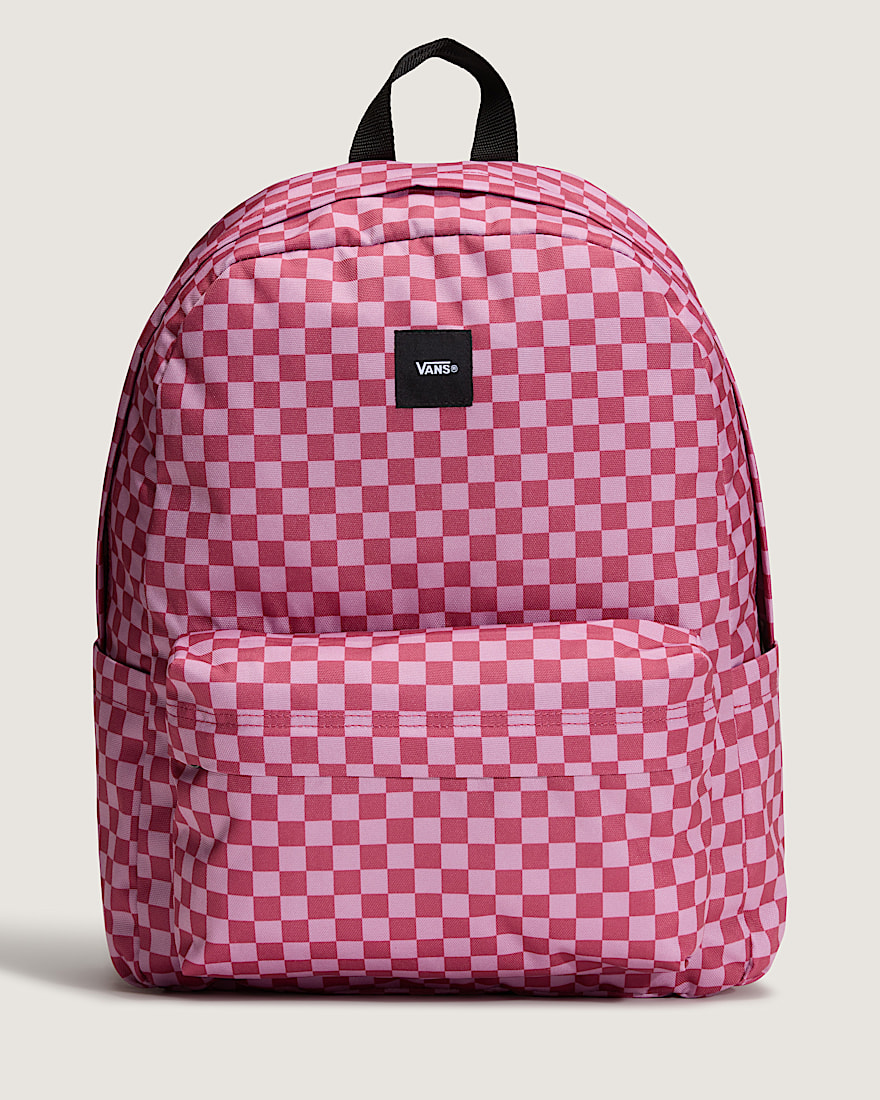 Old Skool Checkerboard Backpack VANS Checkerboard Mauvewood Pink HERO