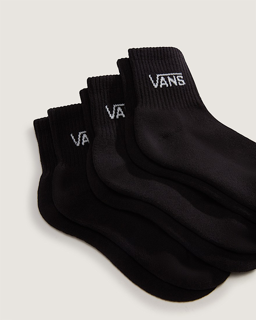 Kids Classic Half Crew Socks 3Pack VANS Black ALT2