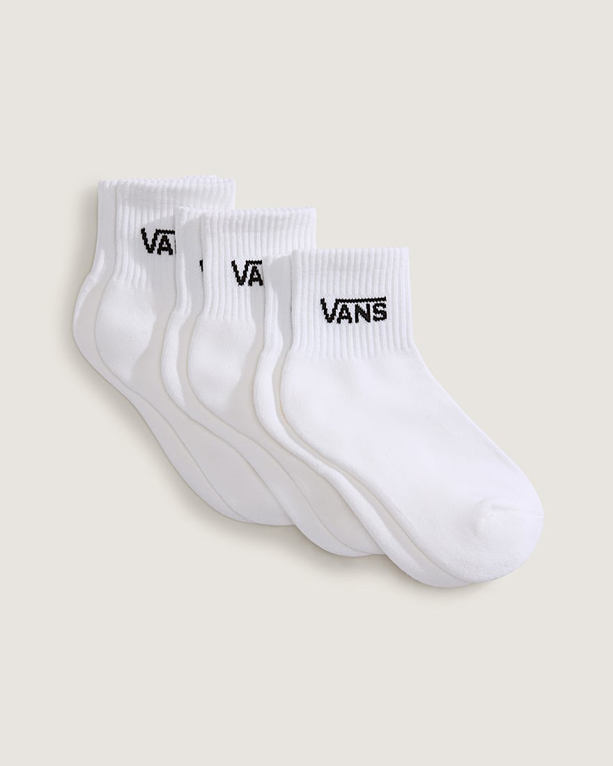 Kids Classic Half Crew Socks 3Pack VANS White ALT1