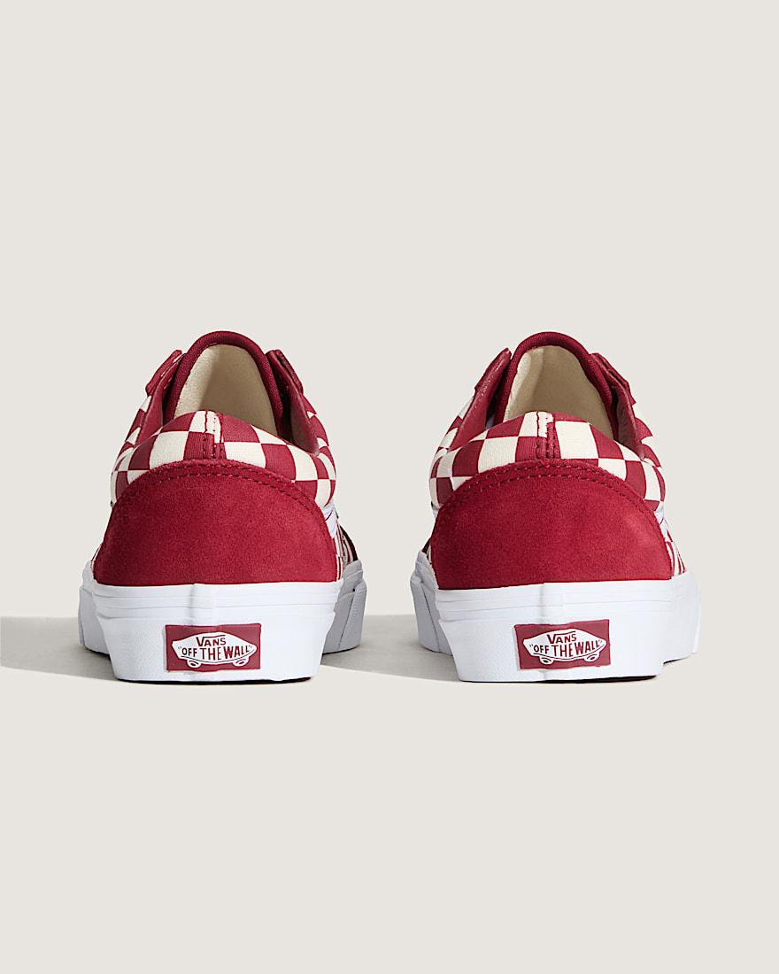 Old Skool Checkerboard Shoe VANS Checkerboard Red ALT3