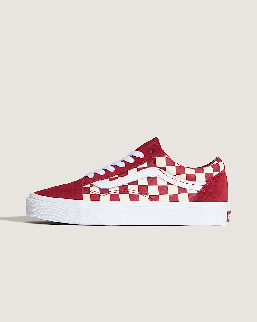 Old Skool Checkerboard Shoe VANS Checkerboard Red HERO