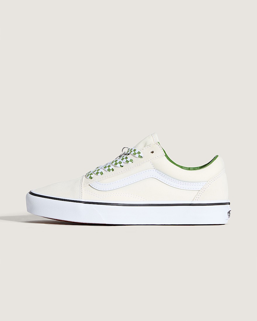 Old Skool Shoe VANS Marshmallow White  Green HERO