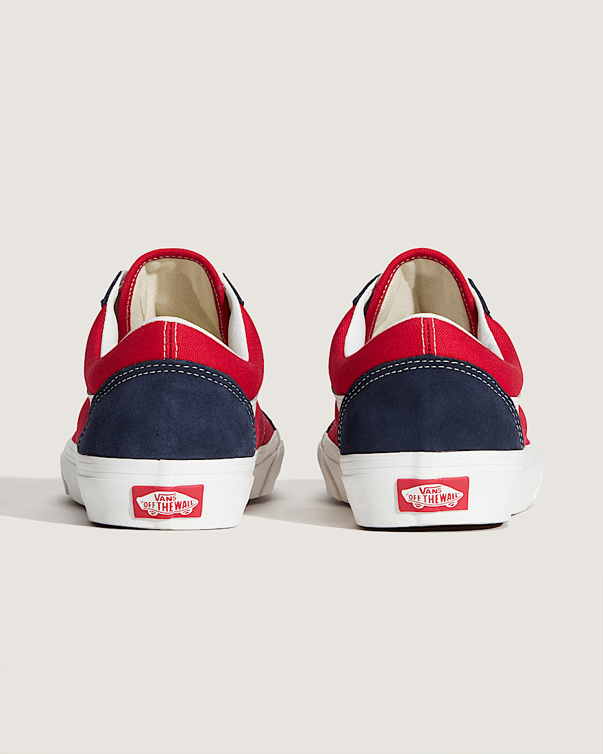 Old Skool Shoe VANS Navy Blue Red ALT3