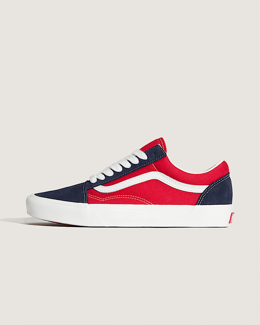 Old Skool Shoe VANS Navy Blue Red HERO
