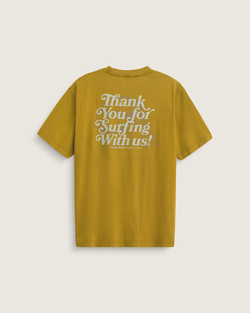 Thanks For Surfin TShirt VANS Burnt Gold Yellow ALT1