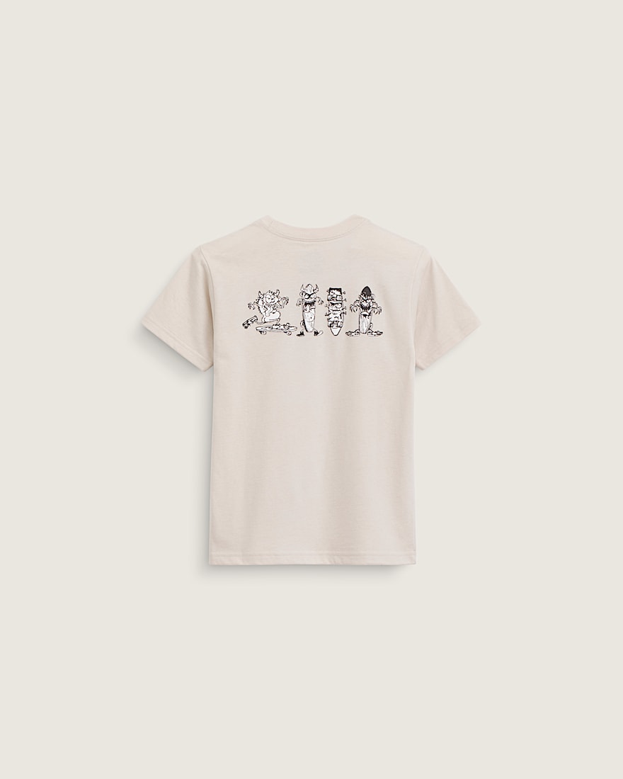 Little Kids Sk8 Posse TShirt VANS Taupe Mist Grey HERO