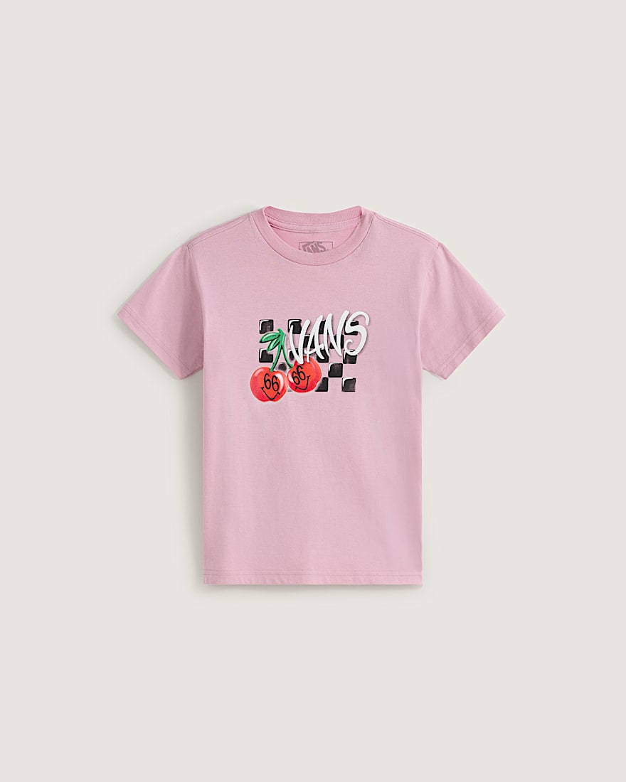 Little Kids Checker Cherries T-Shirt - 1
