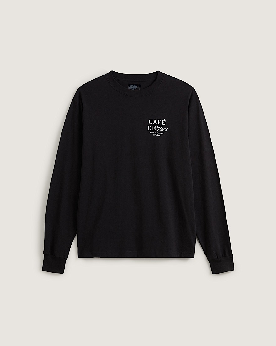 Cafe Vans Long Sleeve TShirt VANS Black HERO