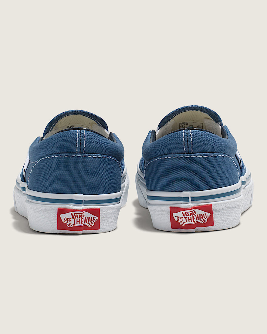 Little Kids SlipOn Shoe VANS Navy Blue  White ALT3