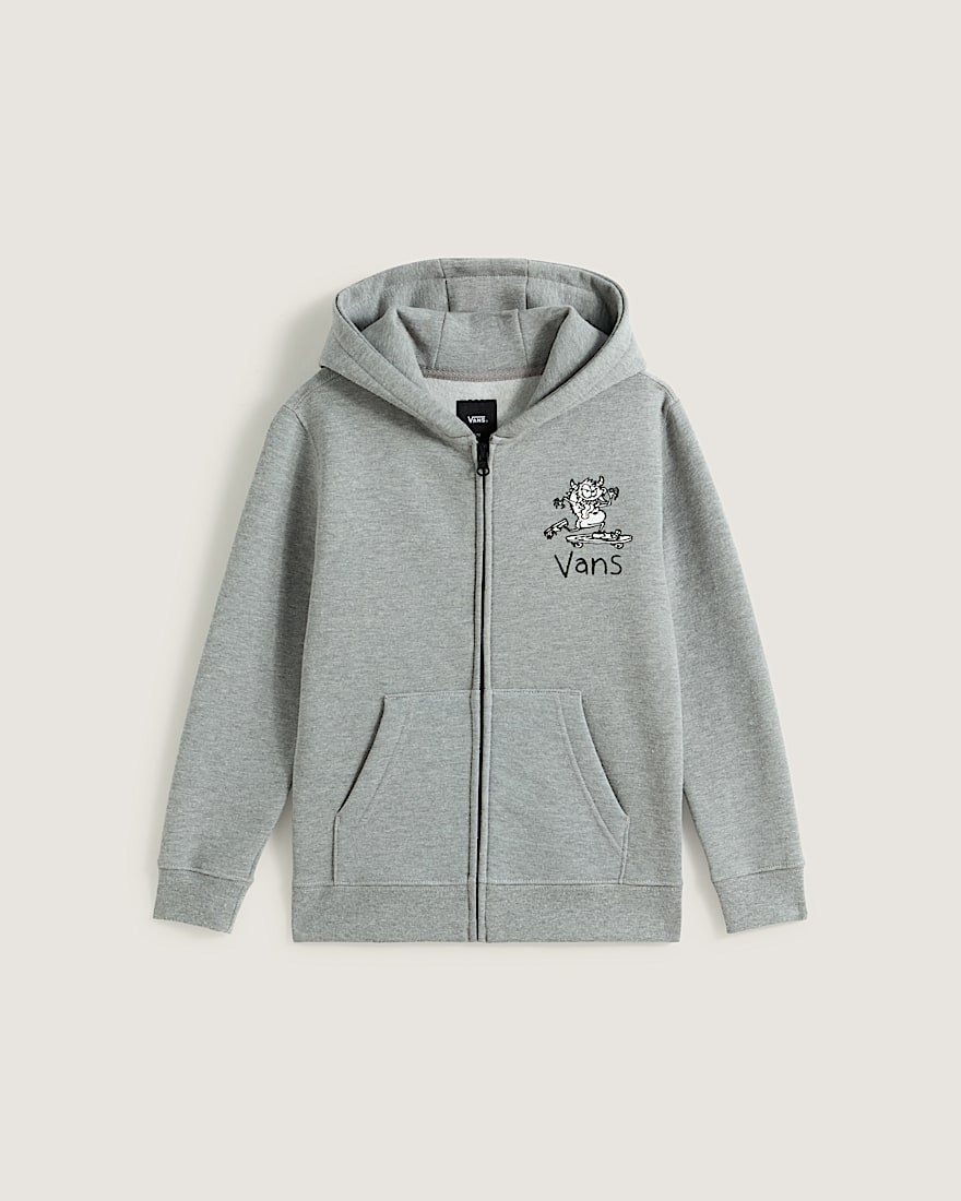 Little Kids Sk8 Posse Zip Hoodie VANS Cement Heather Grey ALT5