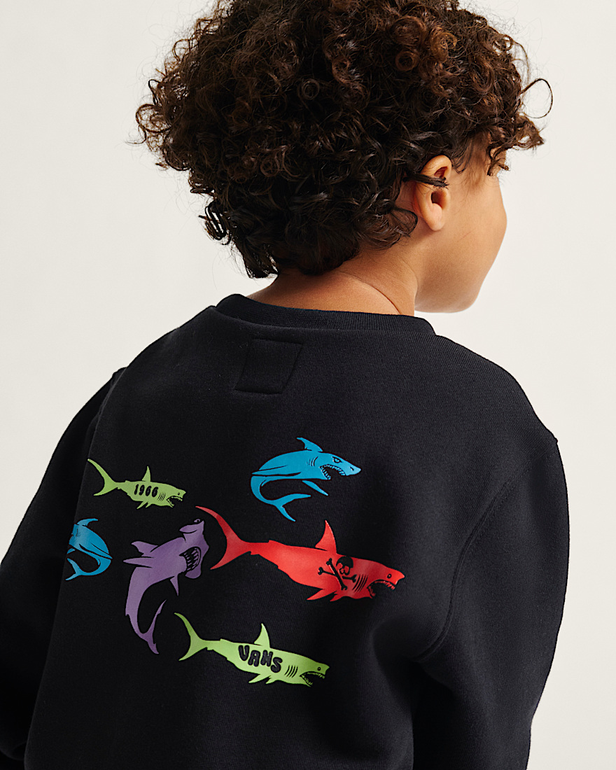 Little Kids The Pack Crew Sweatshirt VANS Black ALT2