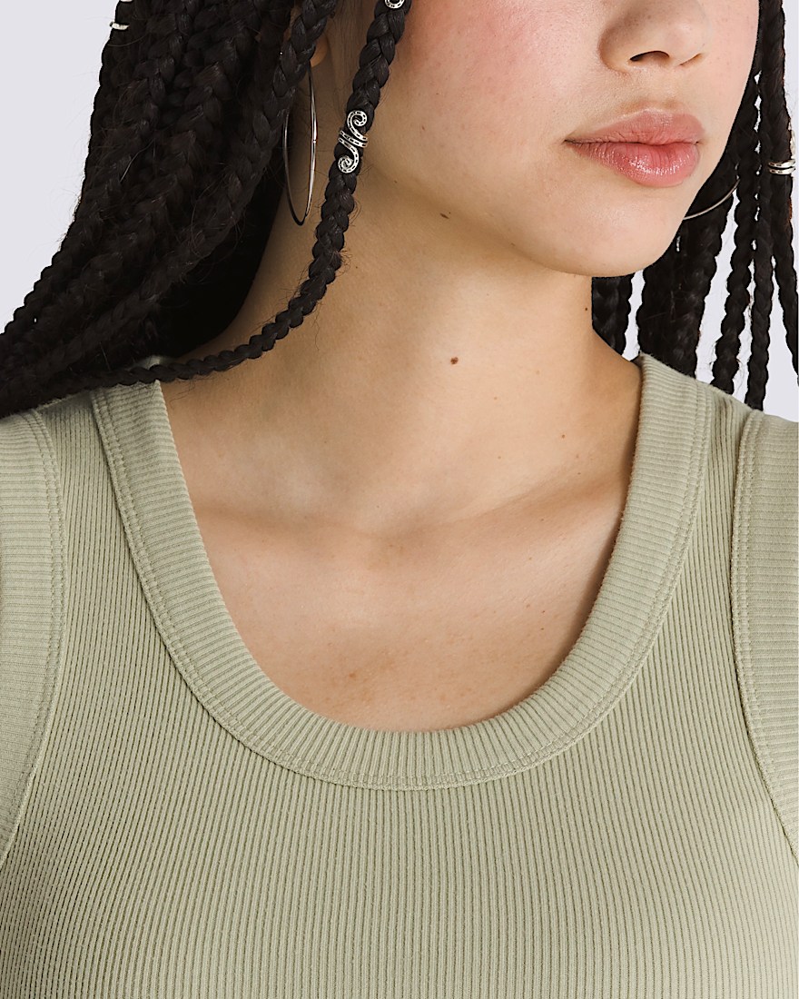 Drew Rib Tank Top VANS Elm Tan Beige ALT4