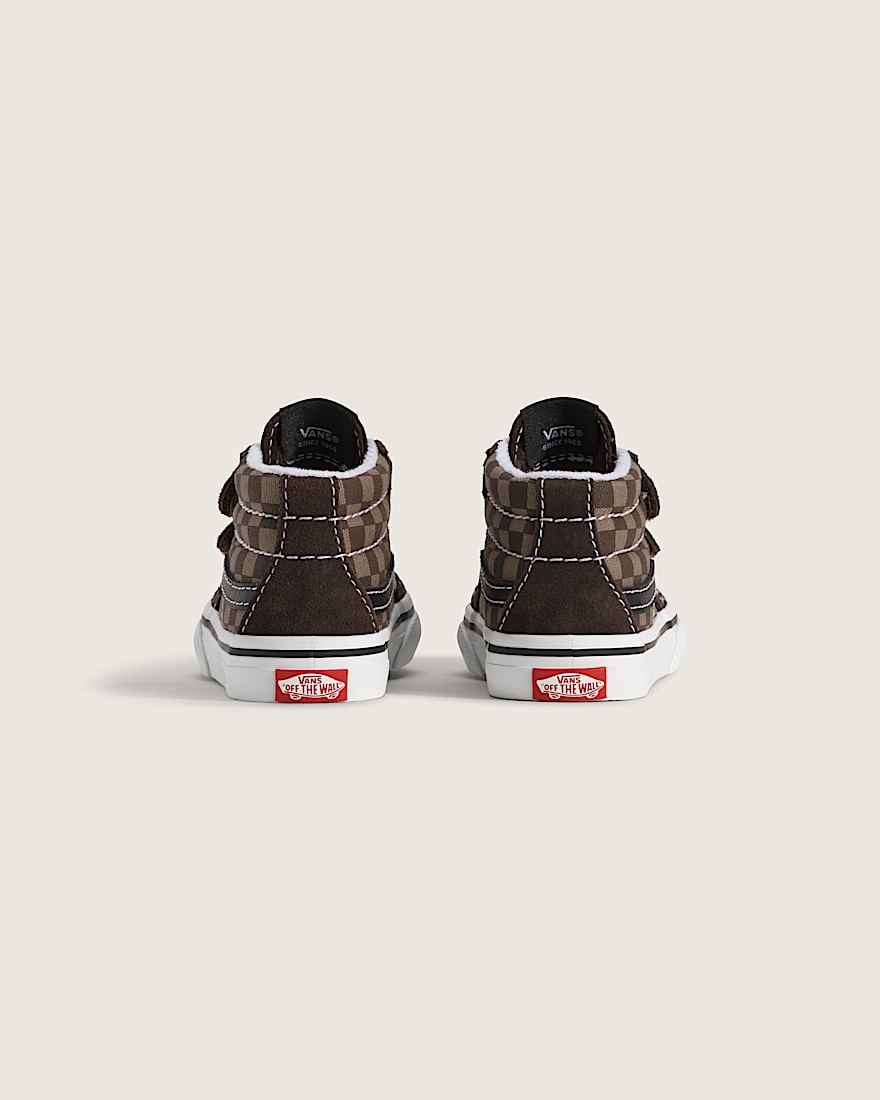 Toddler Sk8Mid V Checkerboard Shoe VANS Checkerboard Brown ALT3