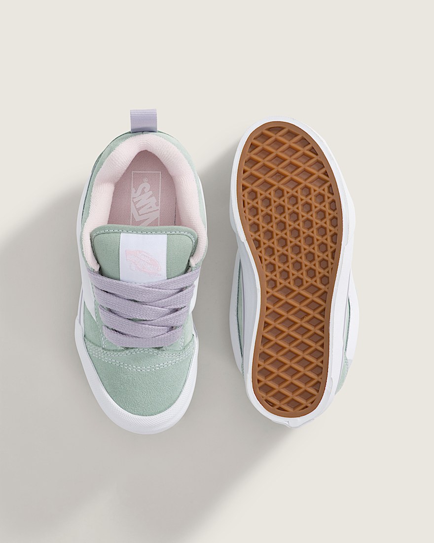 Little Kids Knu Skool Shoe VANS Grey  Olive Green ALT2