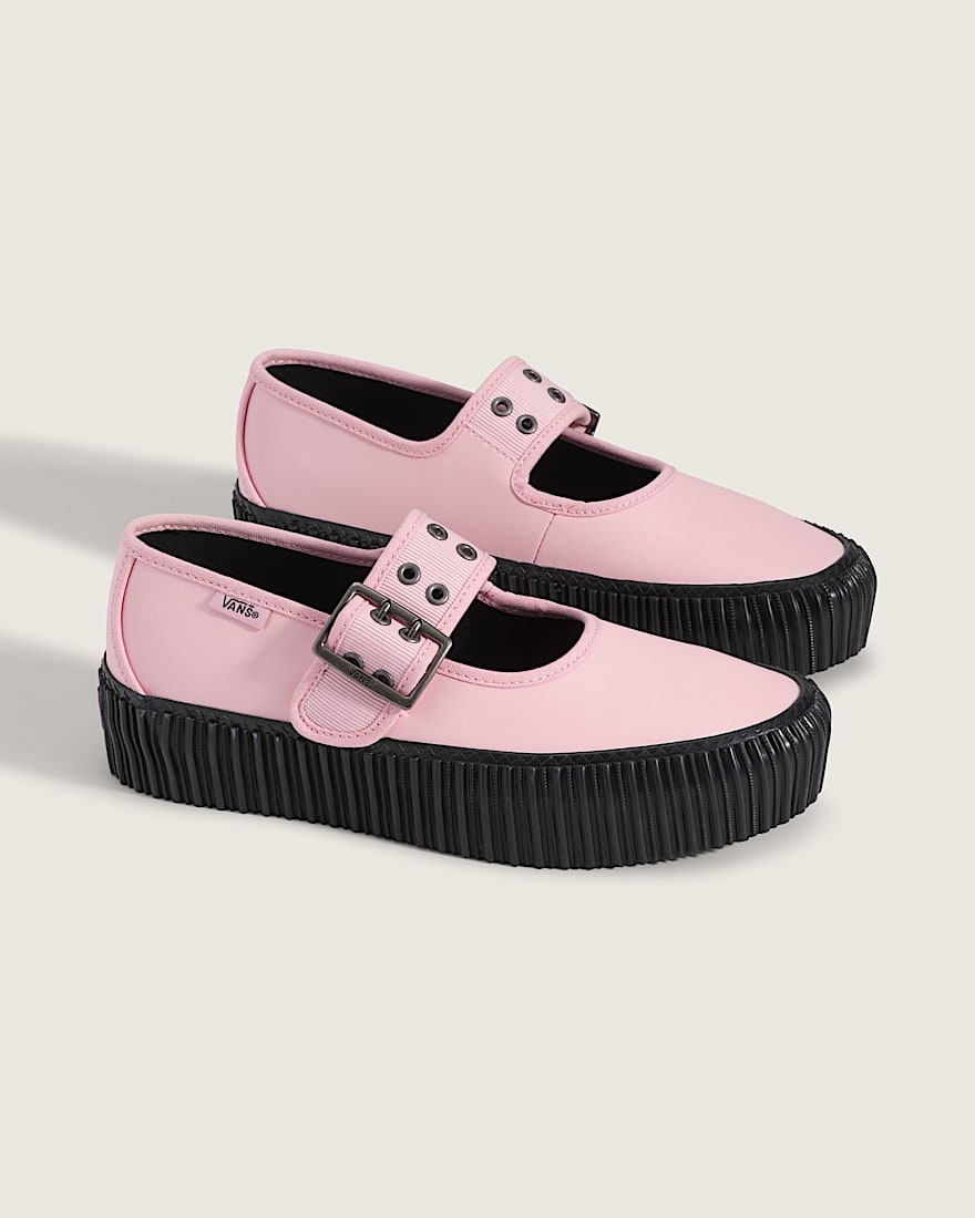 Mary Jane Creeper Shoe VANS Coral Blush Pink ALT1