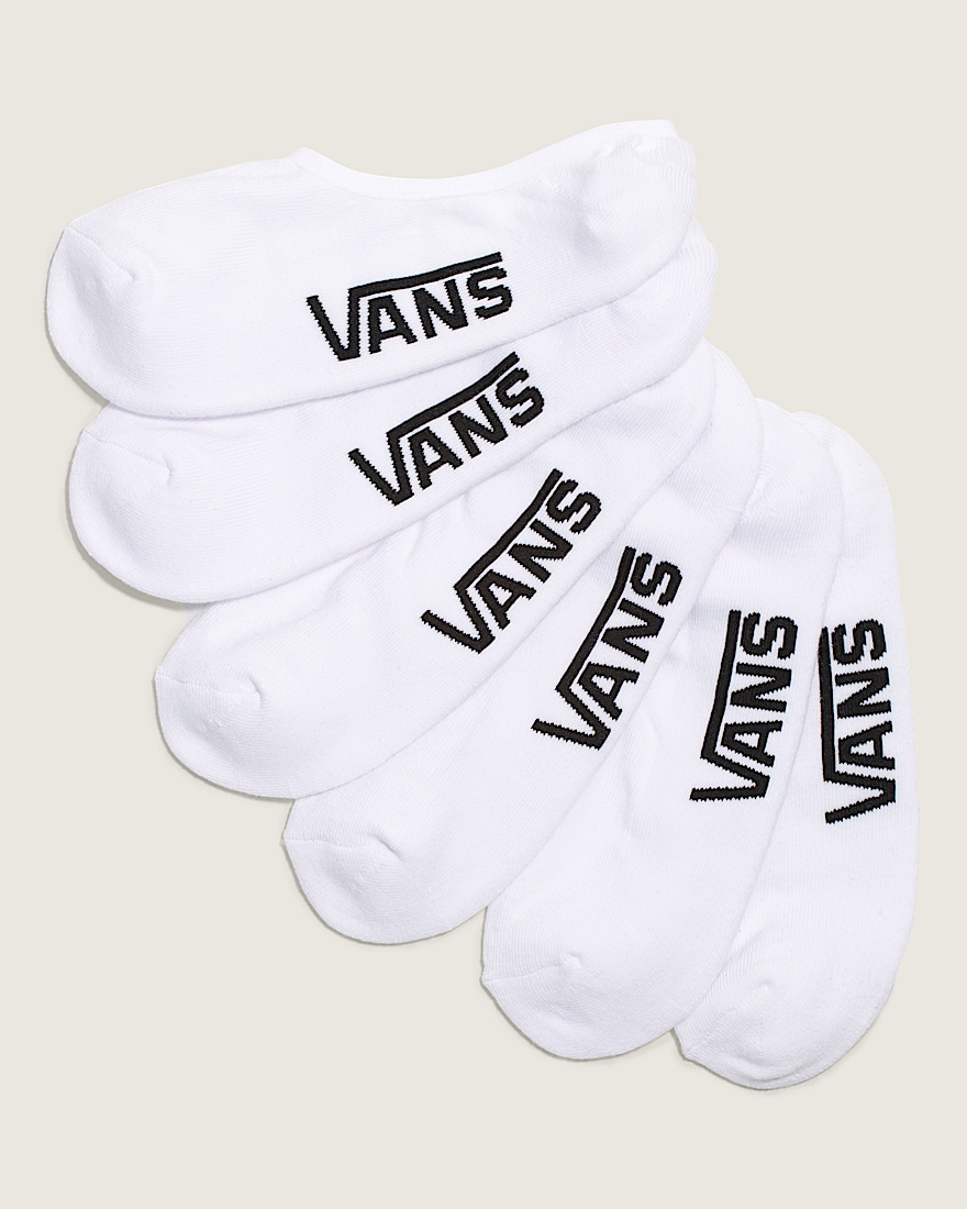 Classic No Show Socks 3Pack VANS White HERO