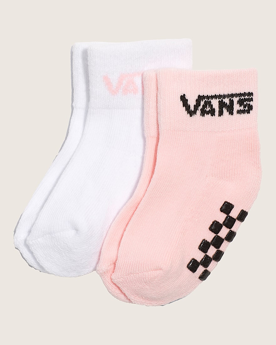 Infant Classic Crew Checkerboard Socks VANS Powder Pink HERO