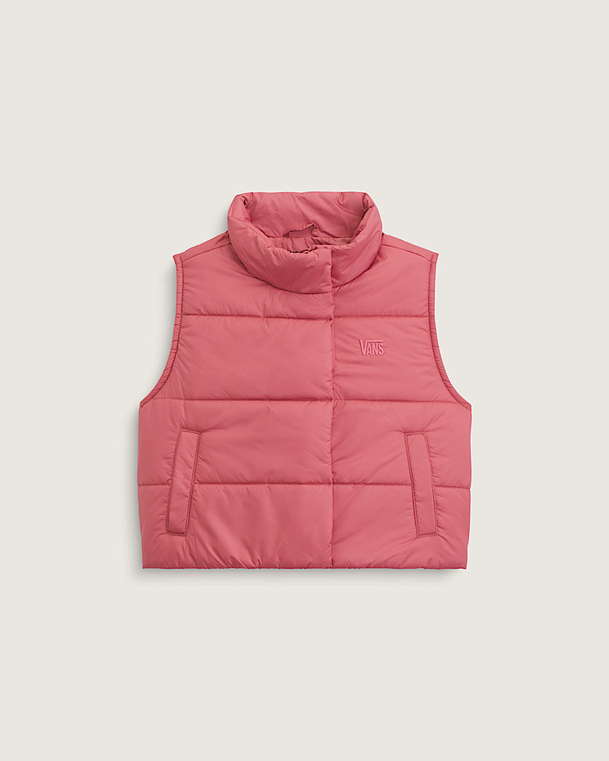 Hillgate Cropped Vest VANS Mauvewood Pink HERO