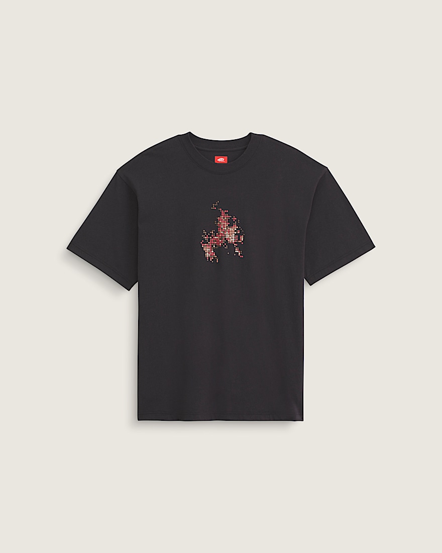 Skate Flame TShirt VANS Black HERO