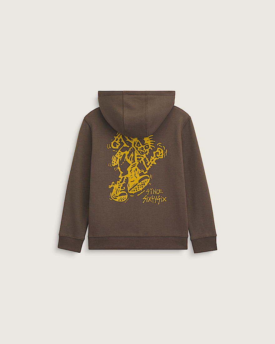 Little Kids Stomper Zip Hoodie VANS Coal Brown HERO