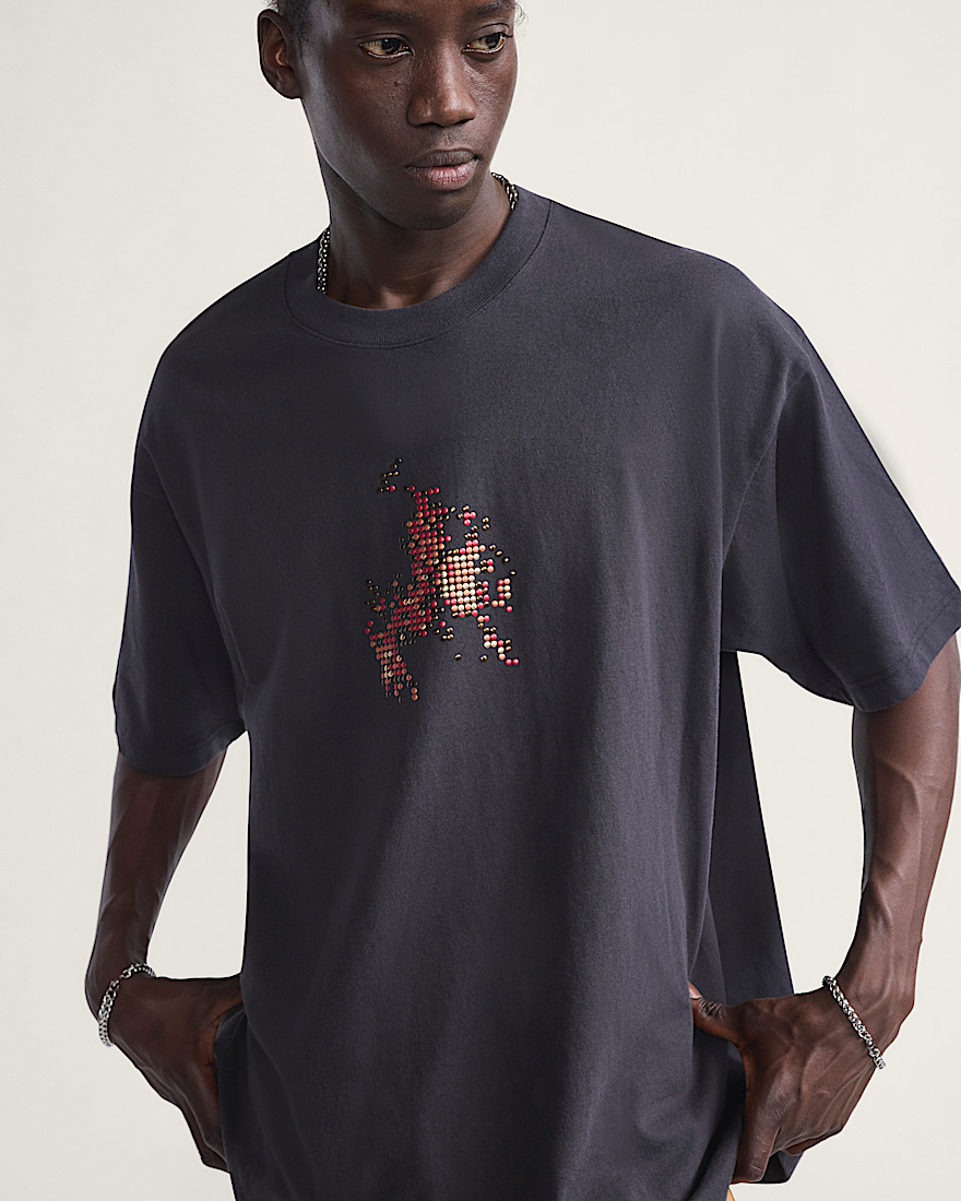 Skate Flame TShirt VANS Black ALT3