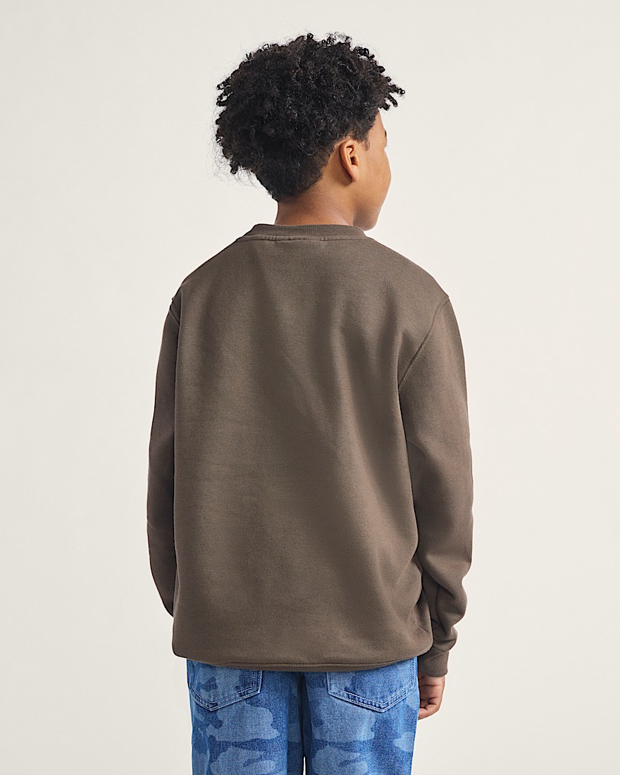 Kids Goblin Step Crew Sweatshirt VANS Coal Brown ALT2