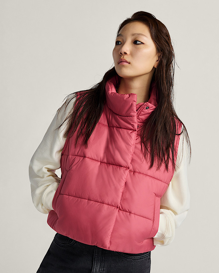 Hillgate Cropped Vest VANS Mauvewood Pink ALT1